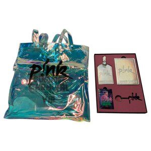 Pink Summer Carnival 2024 VIP Collectible Merch Set: Holographic Tote Luggage Ta